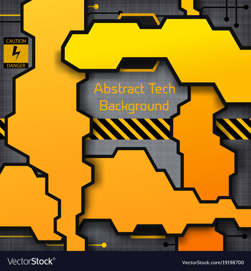 Abstract industrial tech template Royalty Free Vector Image