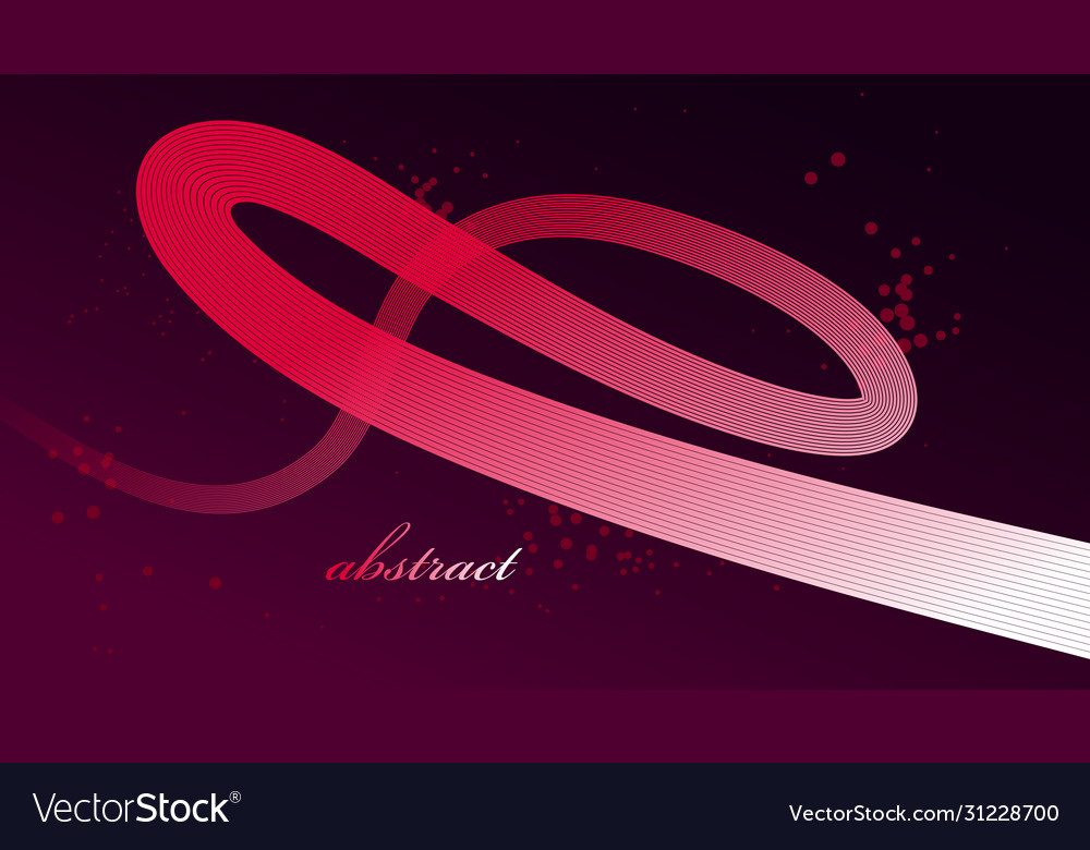 Abstract red lines in 3d motion dimensional Vector Image Abstract red lines in 3d motion dimensional