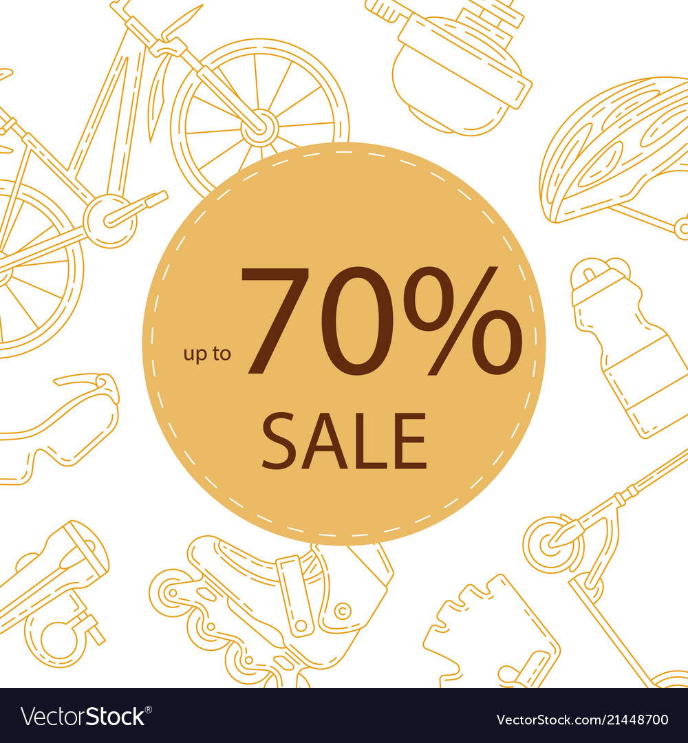 Advertising banner design for bicycle sale