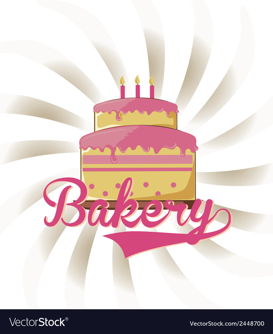 Bakery design over white background