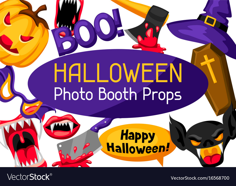 Halloween photo booth props accessories