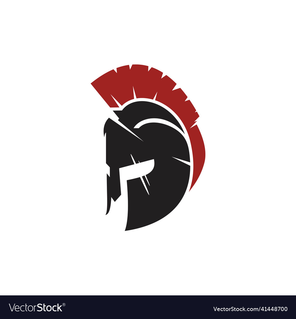 Head spartan logo design concept