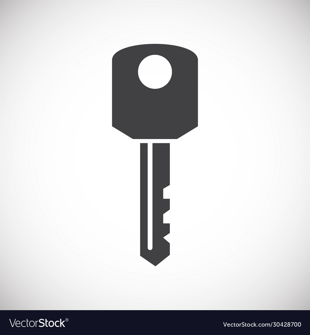 Key icon on background for graphic and web design Vector Image Key icon on background for graphic and web design