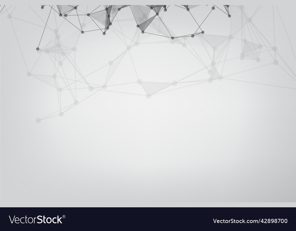 Network technology background with dots and lines