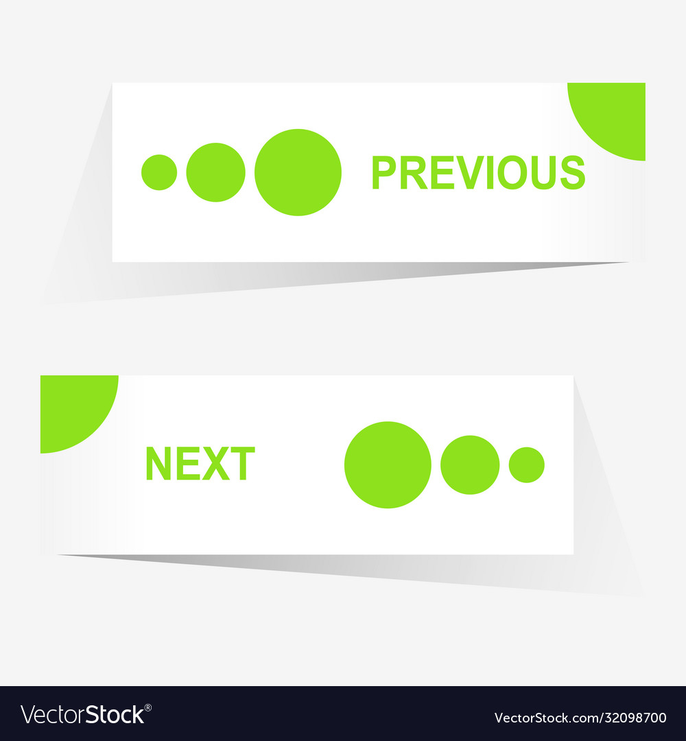 Previous and next navigation buttons for custom