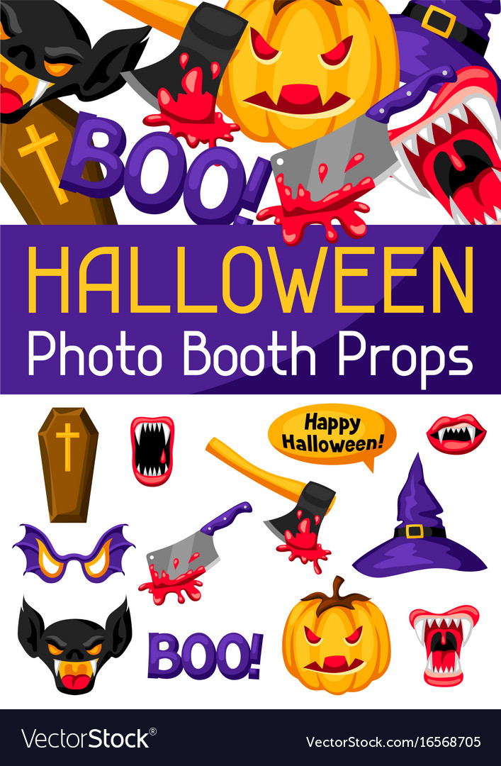 Halloween photo booth props accessories