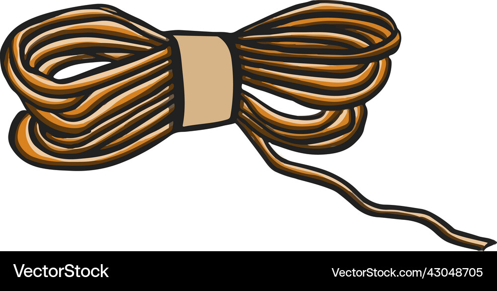 Threadneedle Hoops Vector Knitting threads for needlework hobby Royalty Free Vector