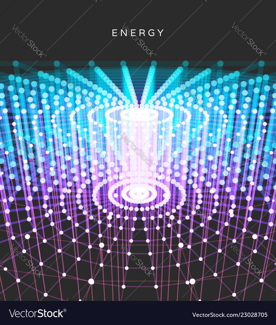 Lattice structure science or technology background vector image Lattice structure science or technology background