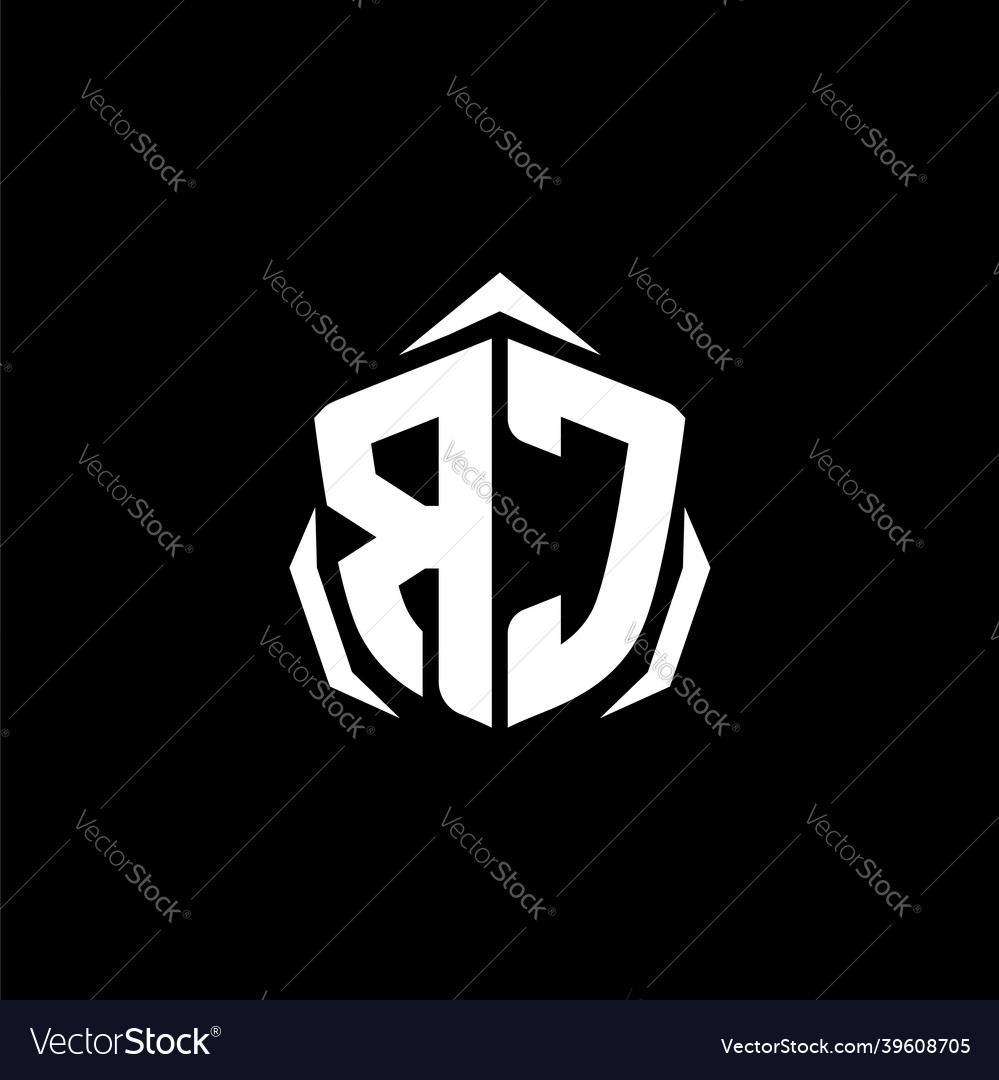 Rc monogram shield shape style