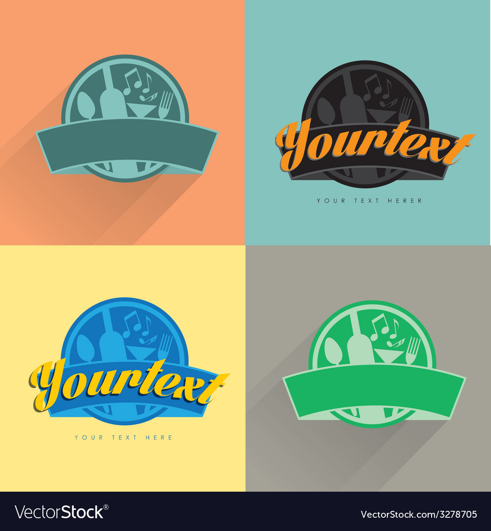 Retro Music & Drink Logo