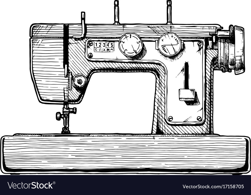 Швейная машина рисунок для детей