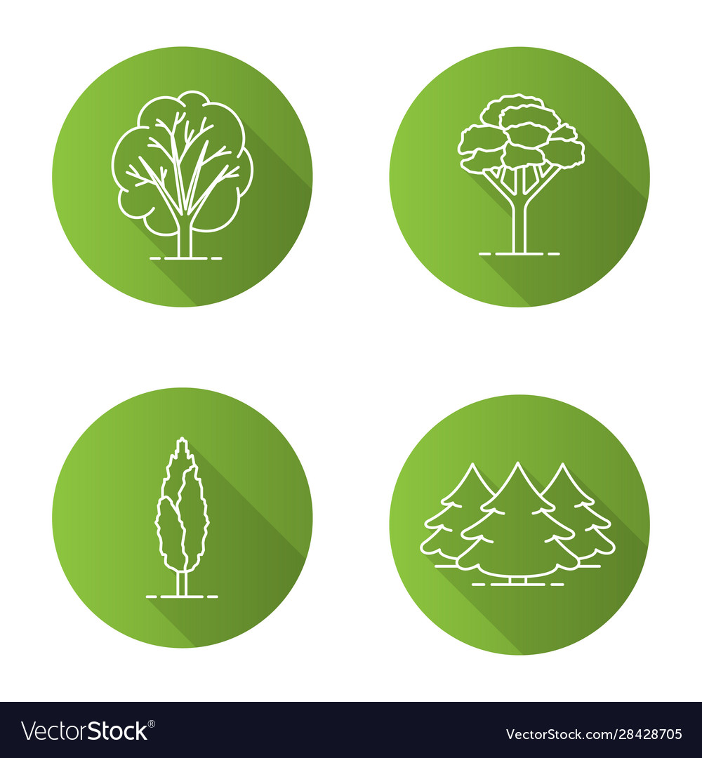Tree Flat Icons - Forest Collection