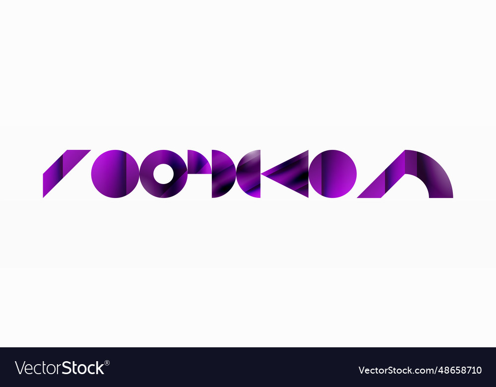 Assorted geometric shapes unite in a minimalistic Vector Image Assorted geometric shapes unite in a minimalistic