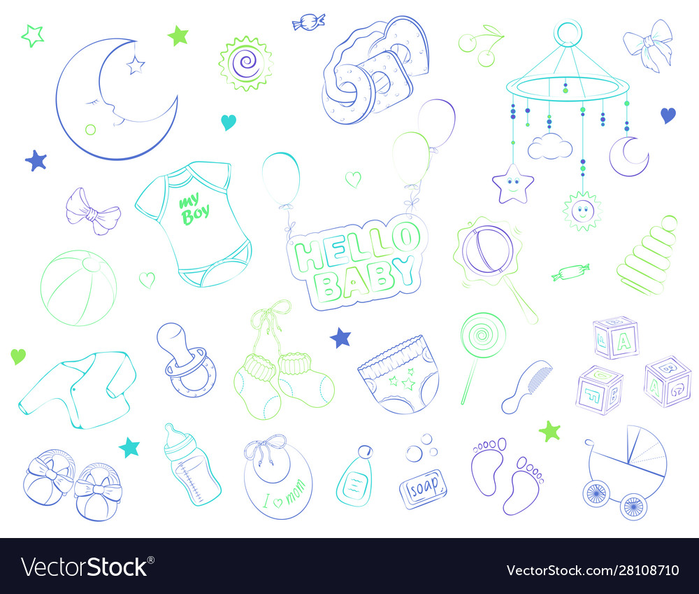 Baby Doodle Set - Newborn Theme