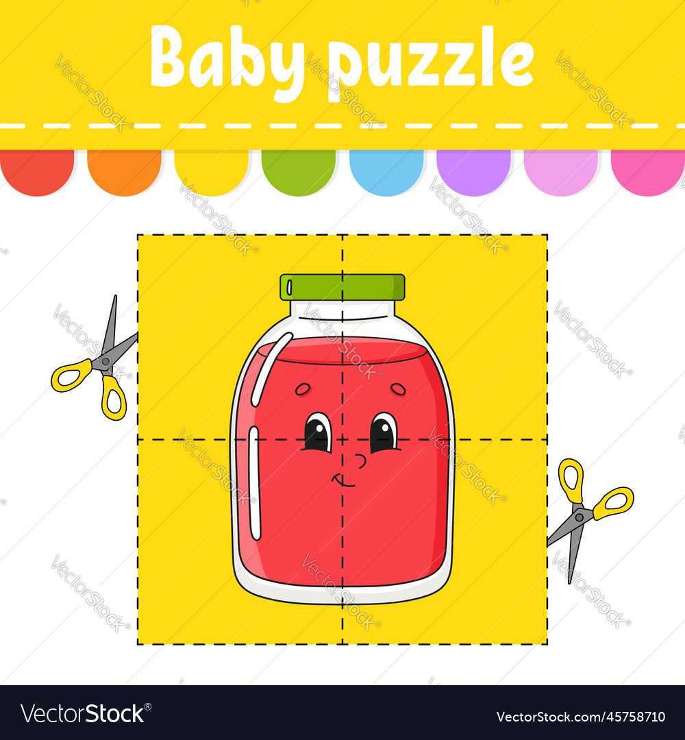 Baby puzzle easy level flash cards cut and play