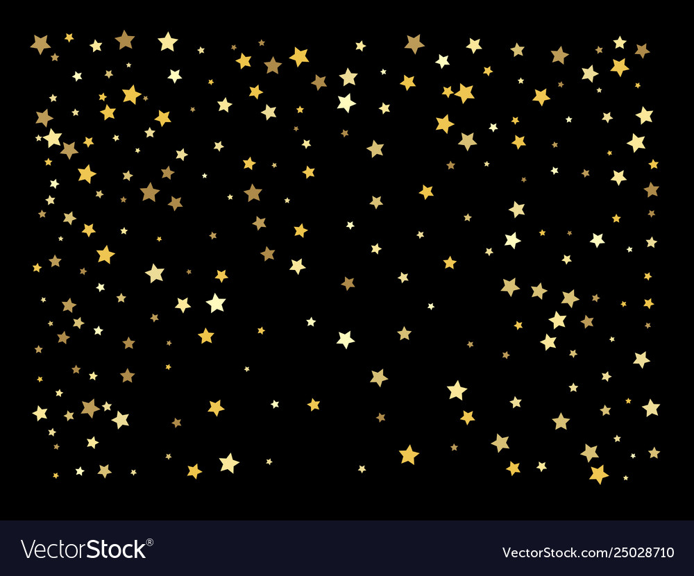 Background with gold stars Royalty Free Vector Image