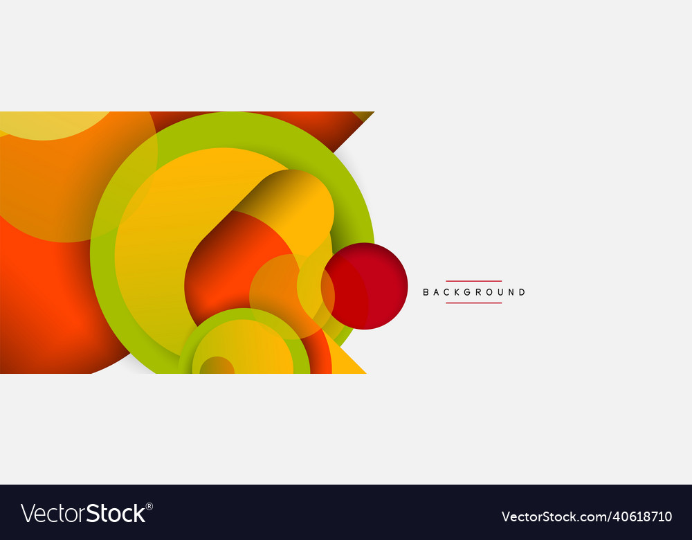 Circle and round shapes abstract background