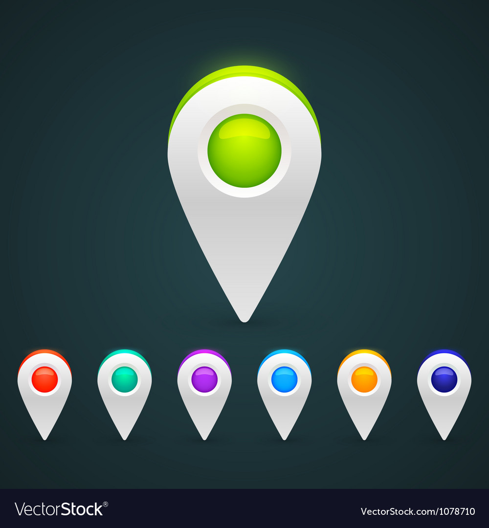 Gps color map icons