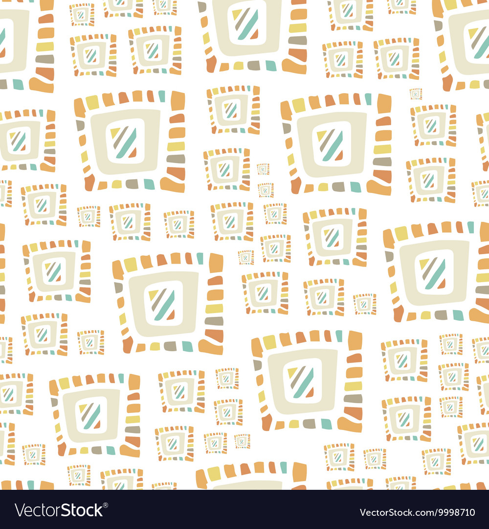 Hand drawn colorful abstract seamless patterns