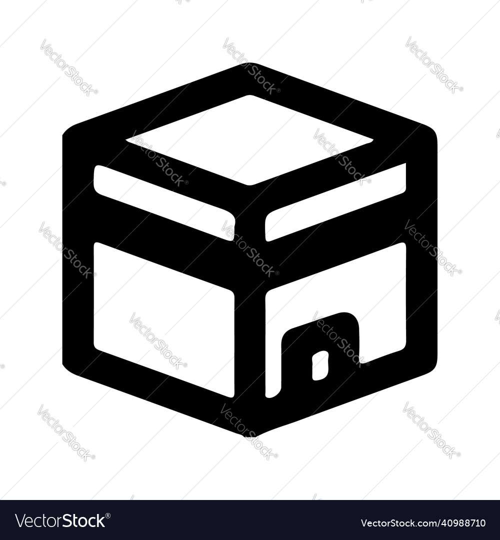 Kaaba silhouette Royalty Free Vector Image - VectorStock