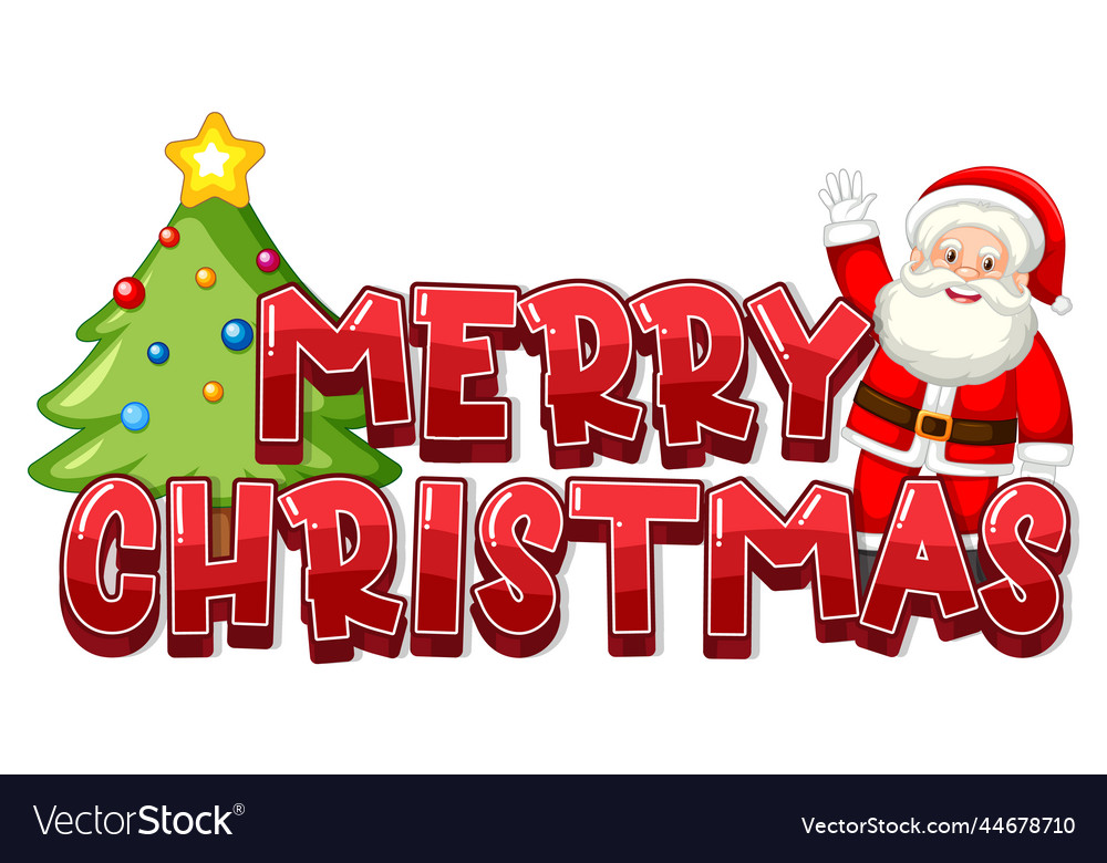 Merry christmas sign icon cartoon