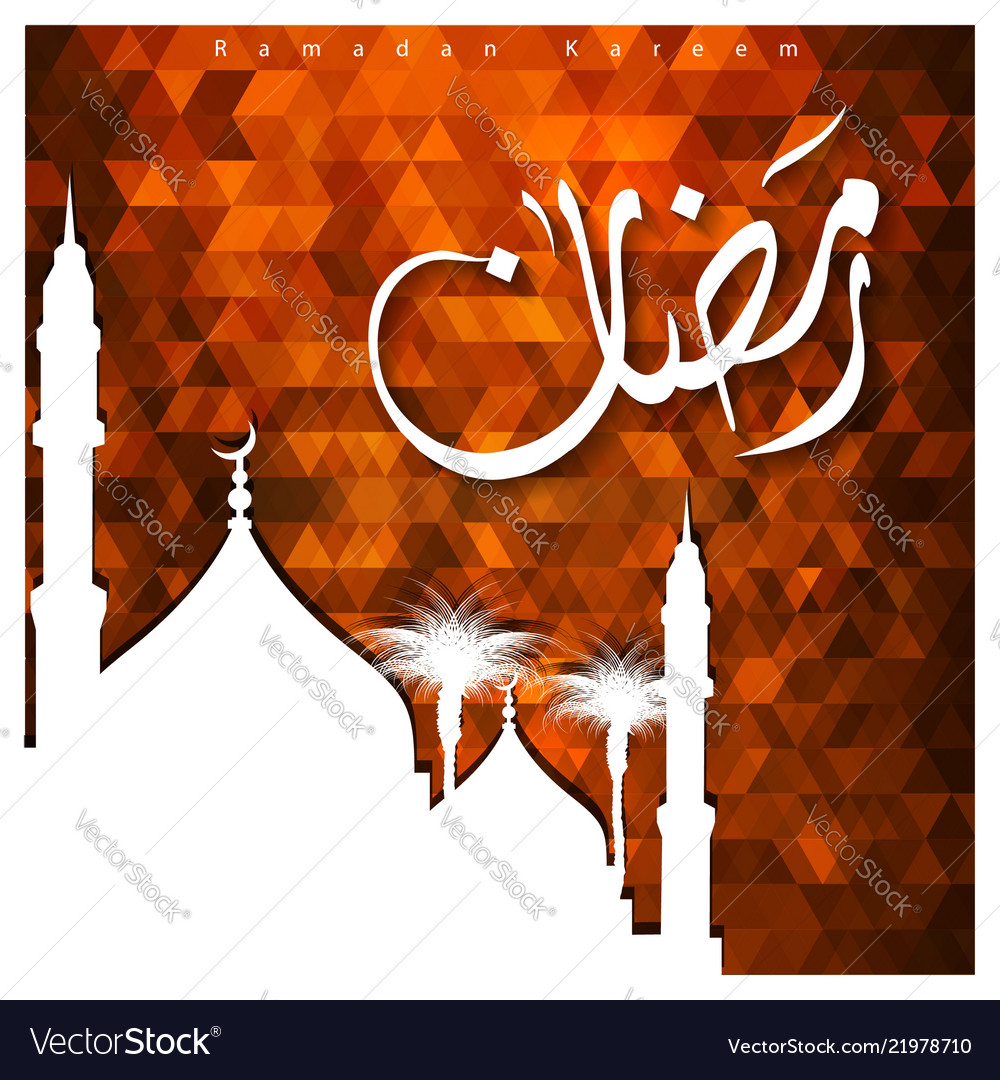 Ramdan kareem design with abstract background