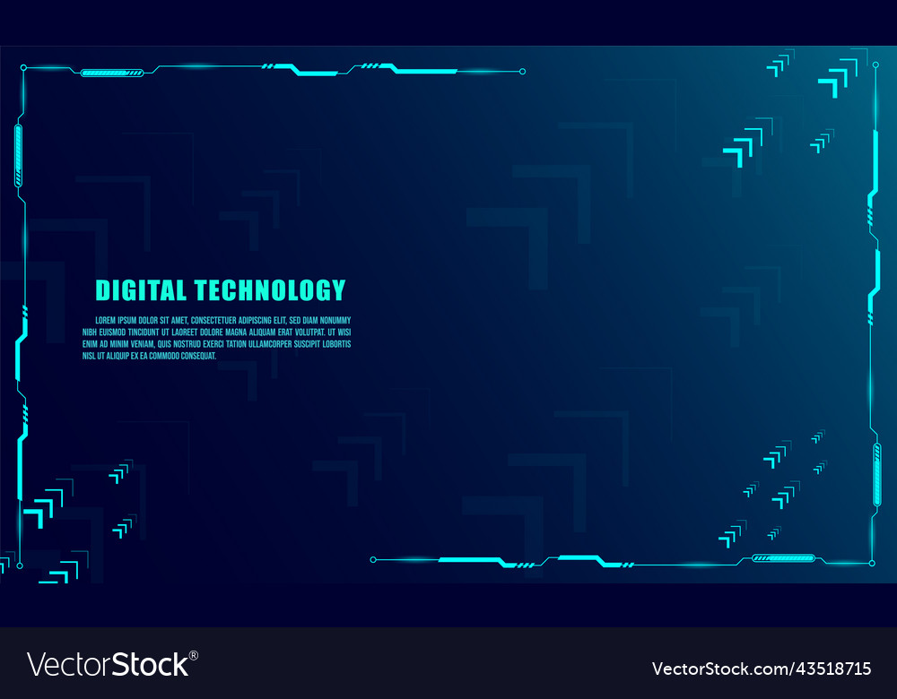 Abstract Technology Concept Particle Connection Vector Image