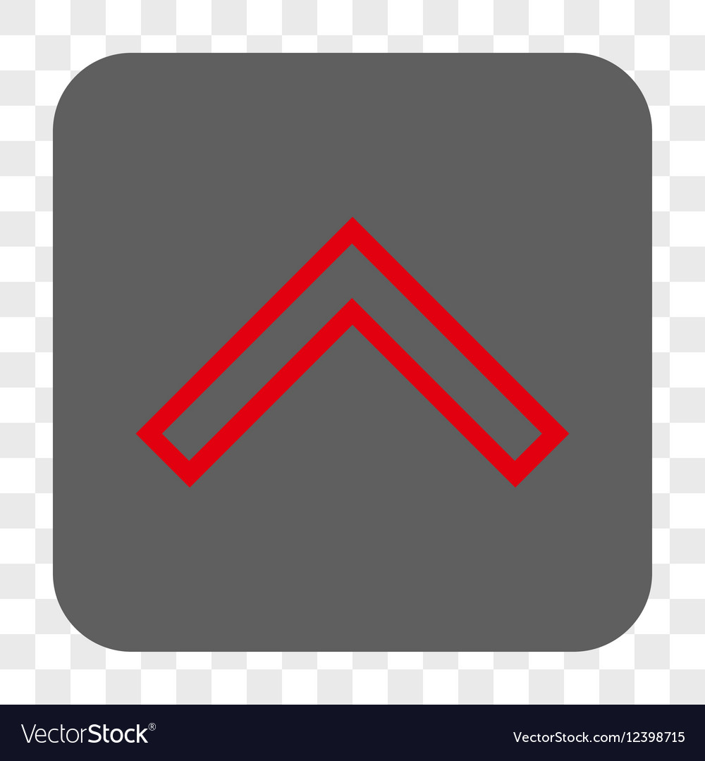 Arrowhead up rounded square button