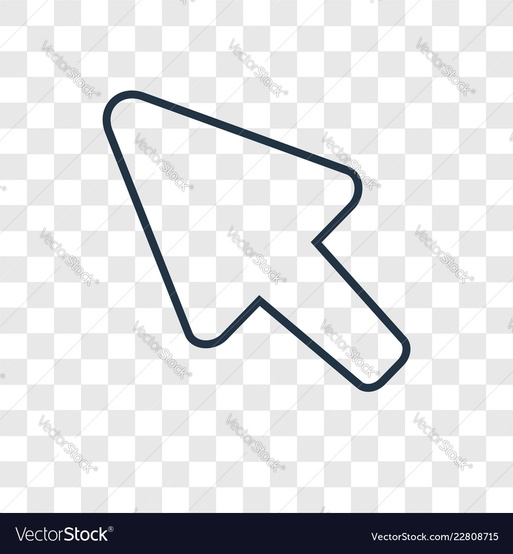 Diagonal arrow concept linear icon isolated