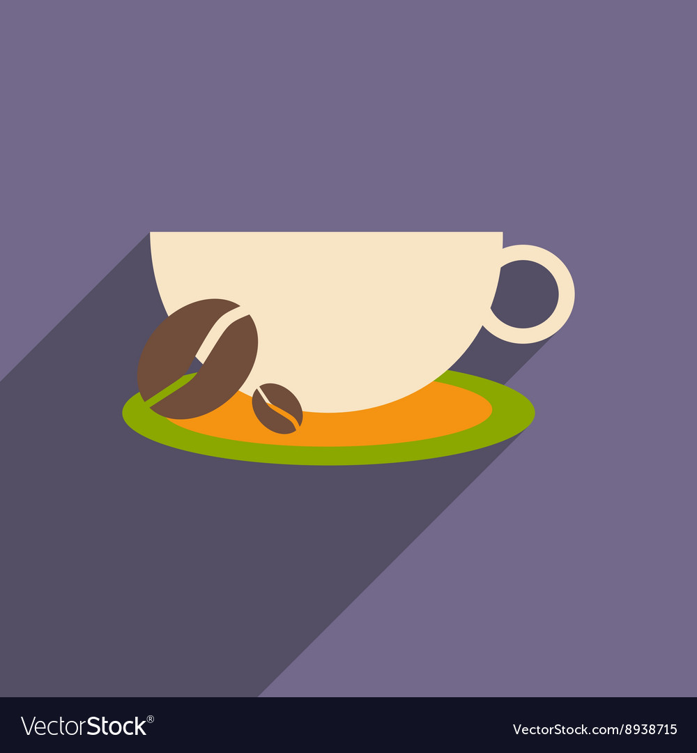 Flat with shadow icon and mobile application