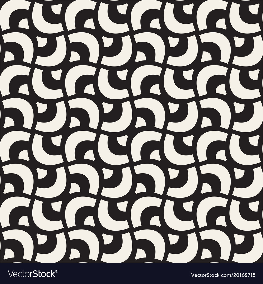 Geometric seamless pattern with curved