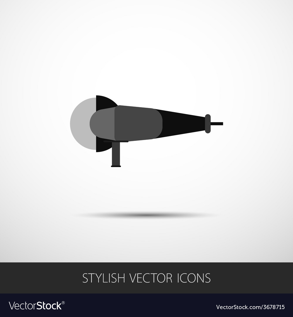 Grinder in a flat style with shadow