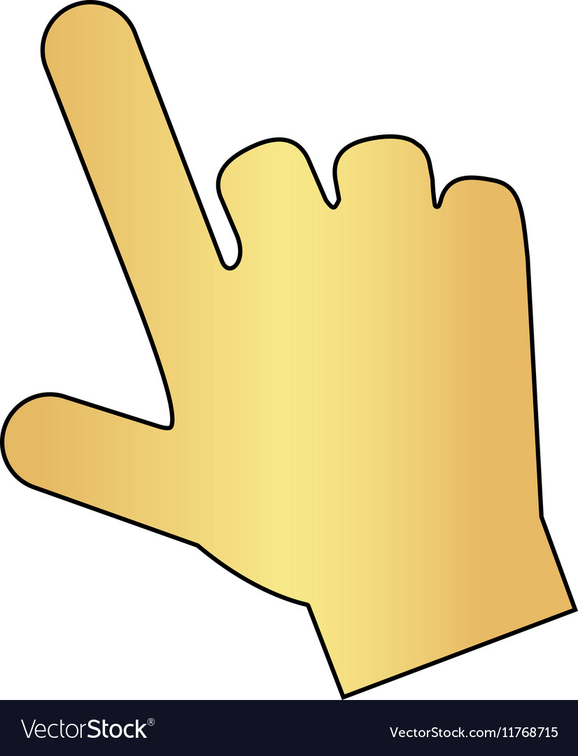 Hand cursor computer symbol