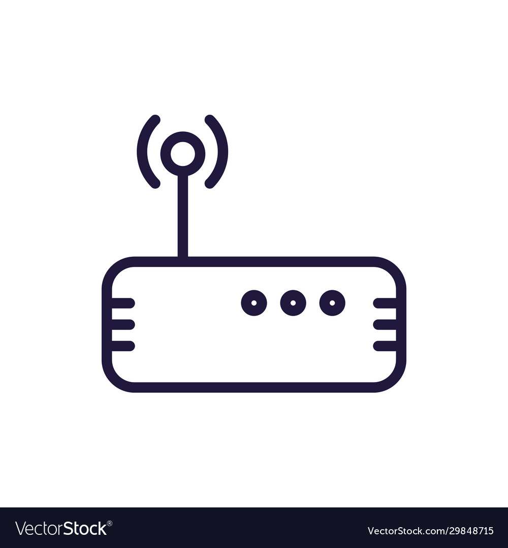 Isolated wifi machine line style icon