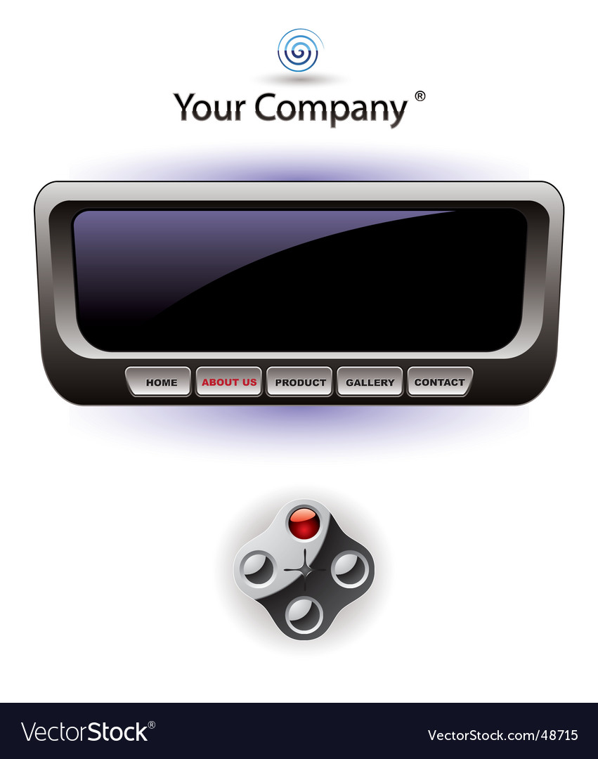 Modern Console Website Template