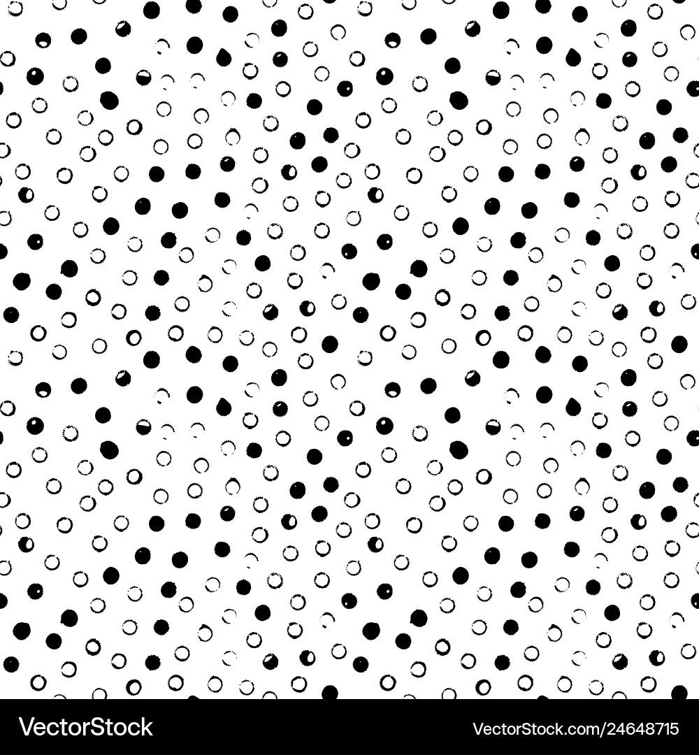 Seamless dots and circles pattern Royalty Free Vector Image