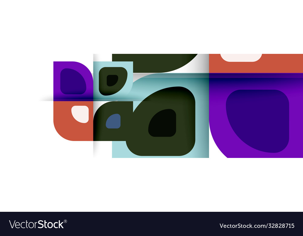Set modern geometric abstract Royalty Free Vector Image