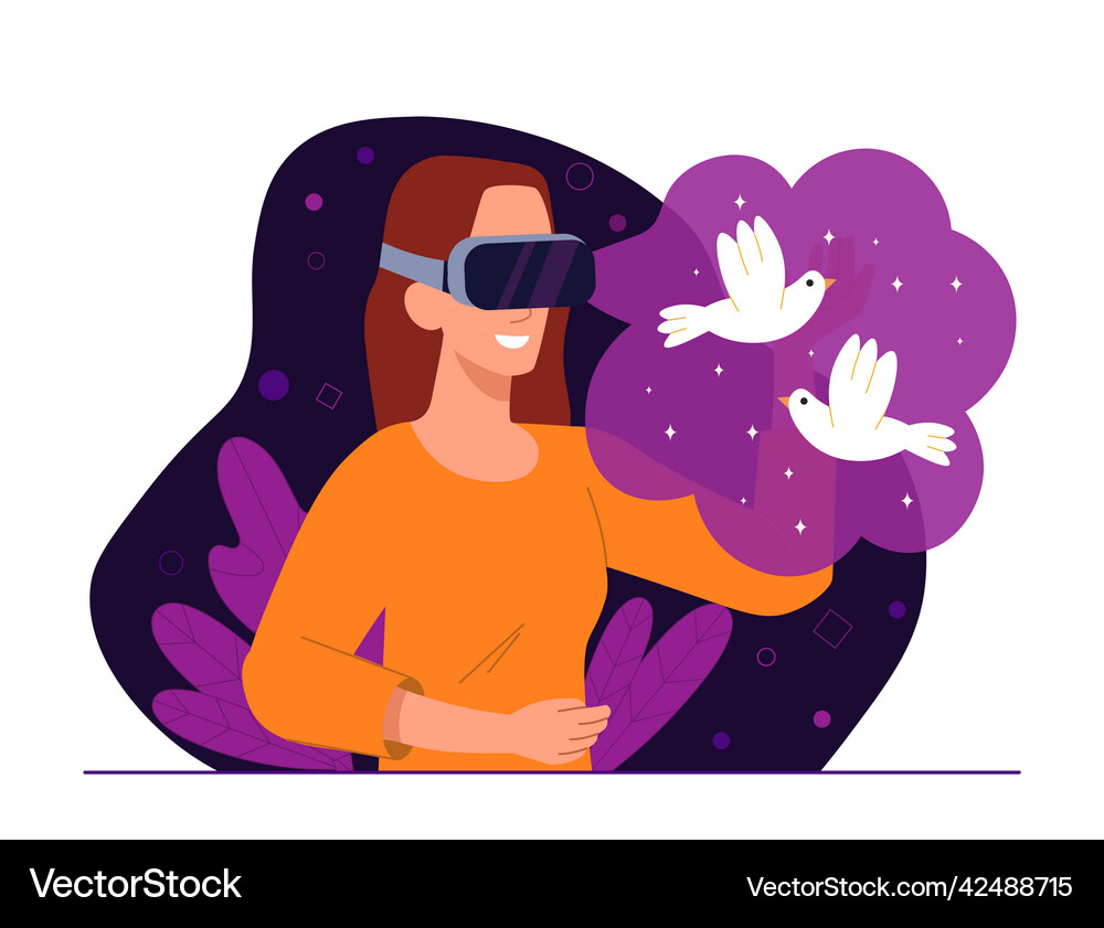 Virtual reality concept Royalty Free Vector Image