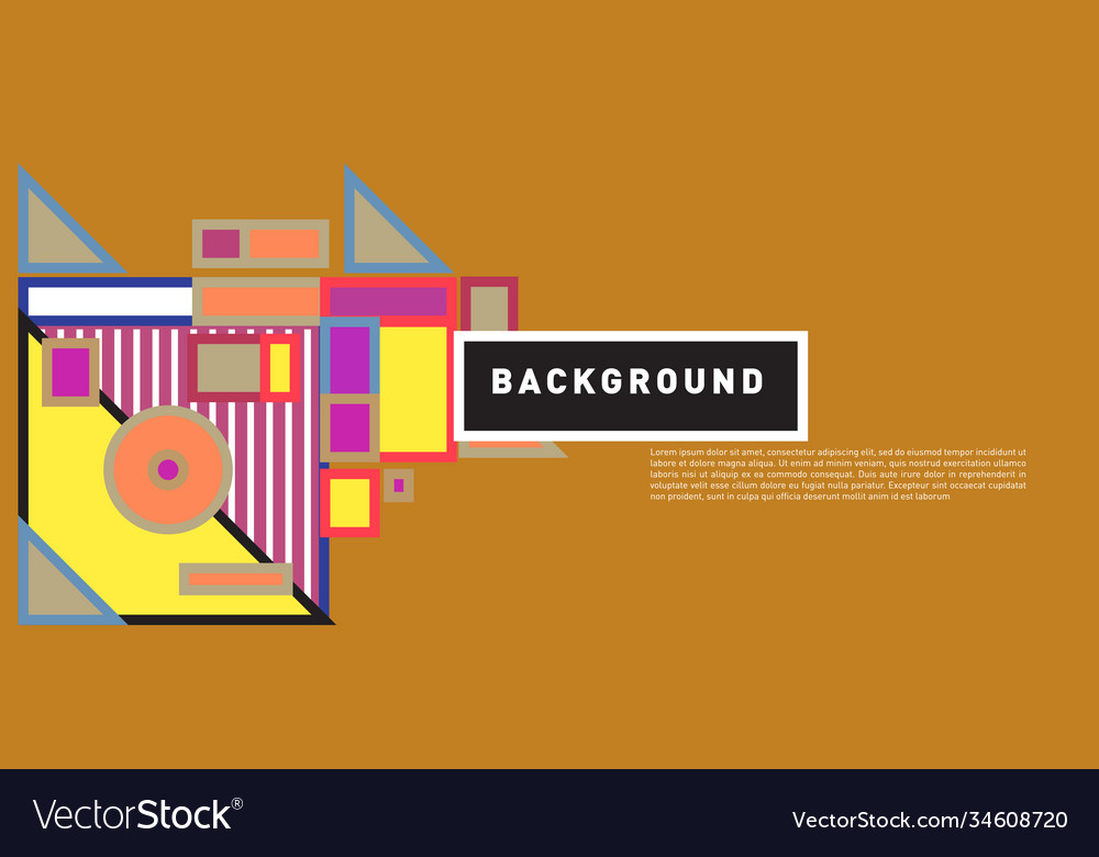 Abstract colorful rectangle background for banner vector image Abstract colorful rectangle background for banner
