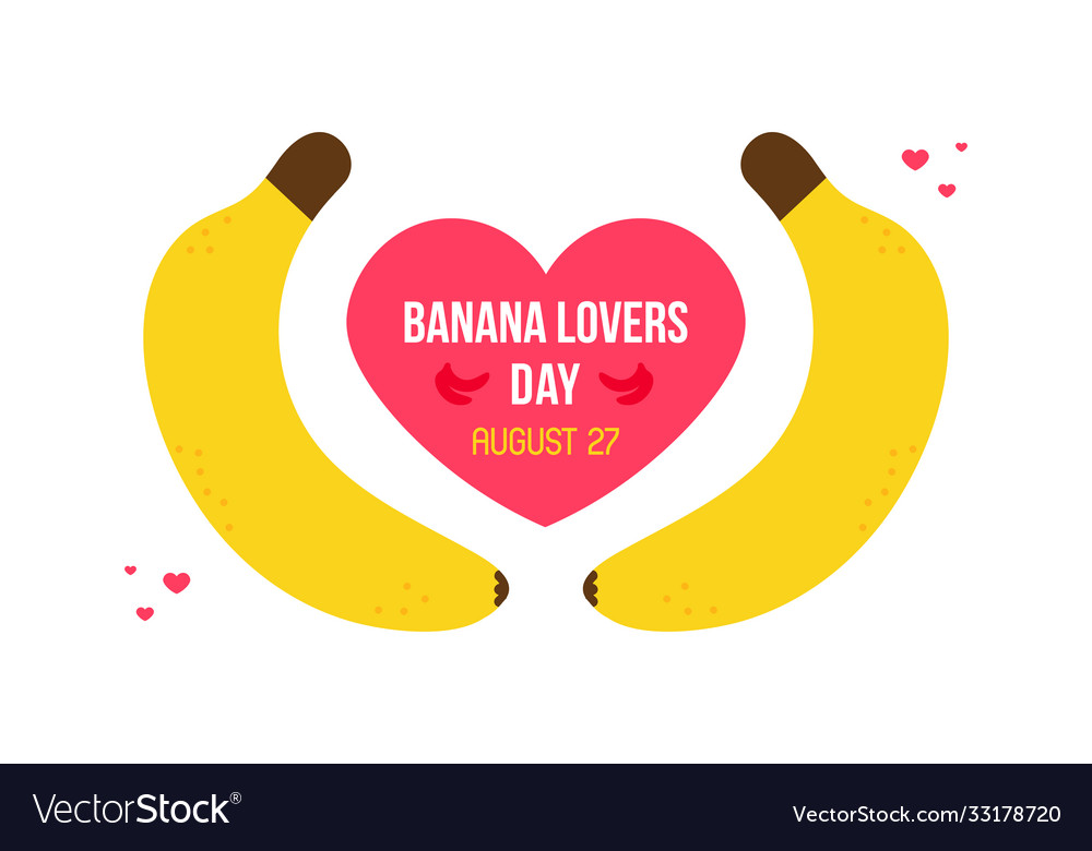 Banana lovers day card