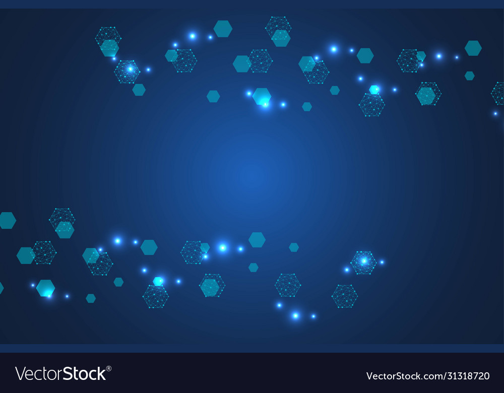 Big data visualization background modern Vector Image Big data visualization background modern