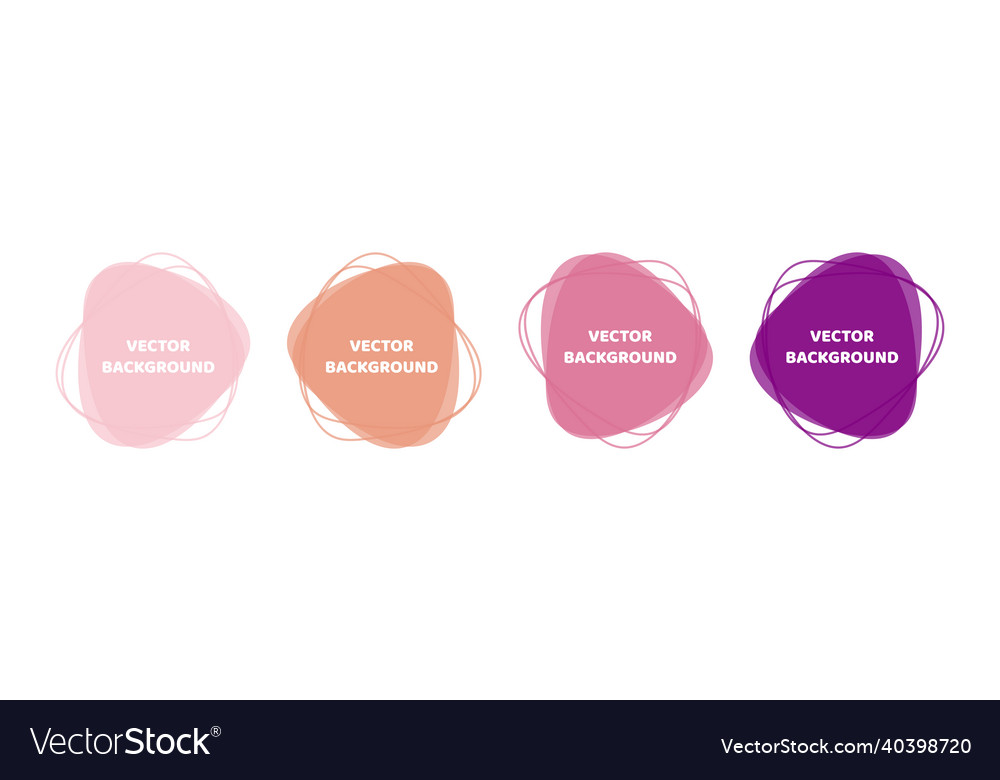 Colorful backgrounds rounded layered frames