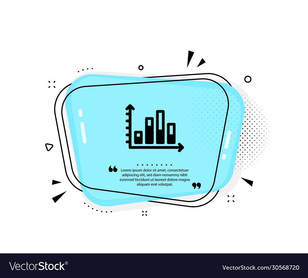 Diagram graph icon column chart sign vector image Diagram graph icon column chart sign