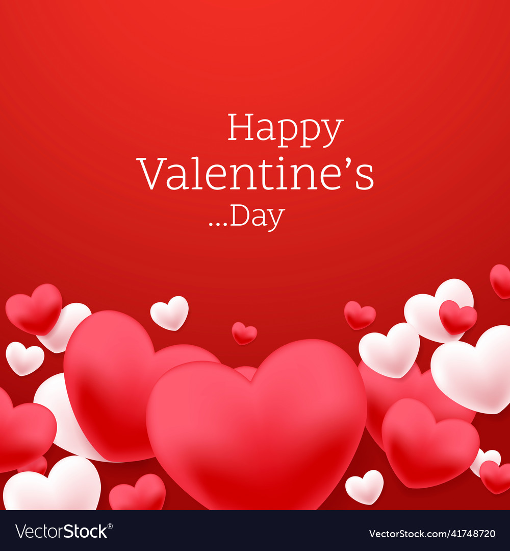Happy Valentinstag Banner Design Vector Image Happy Valentinstag Banner Design