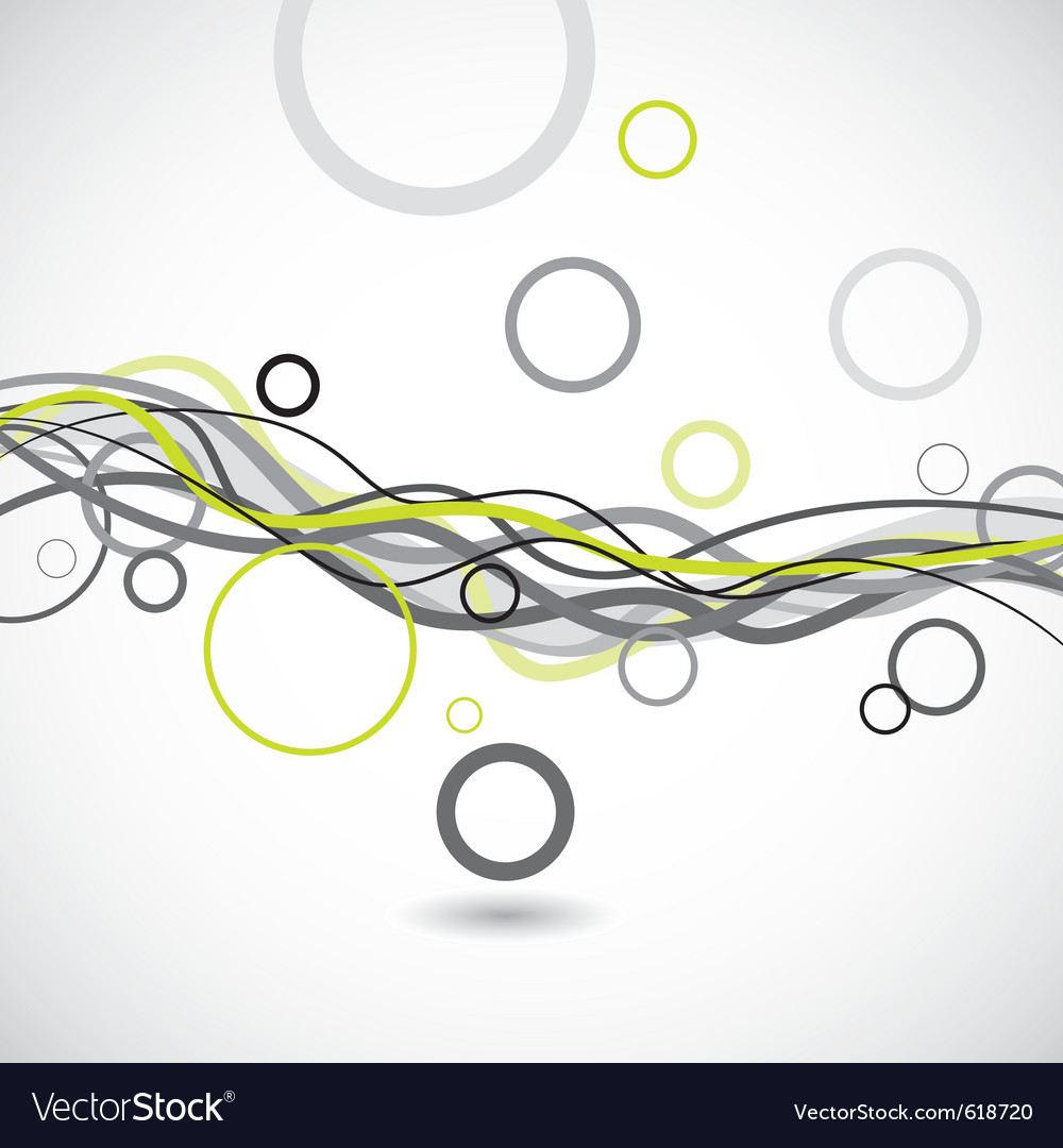 Lines and circles abstract background Royalty Free Vector