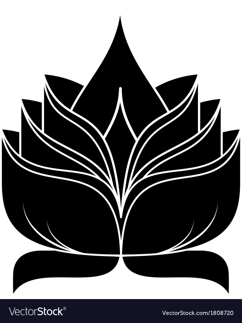 Lotus Flower Royalty Free Vector Image Vectorstock 5638