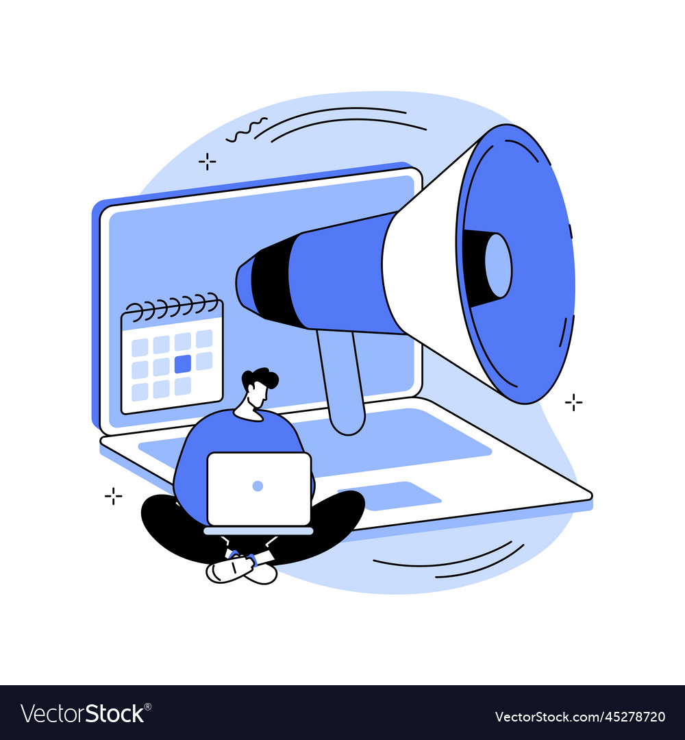 Regular blog posts abstract concept Vector Image Regular blog posts abstract concept