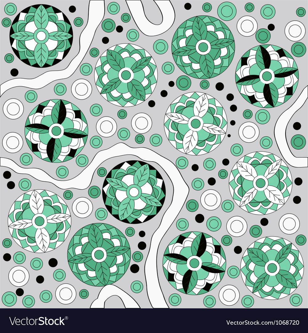 Seamless abstract pattern wit circles