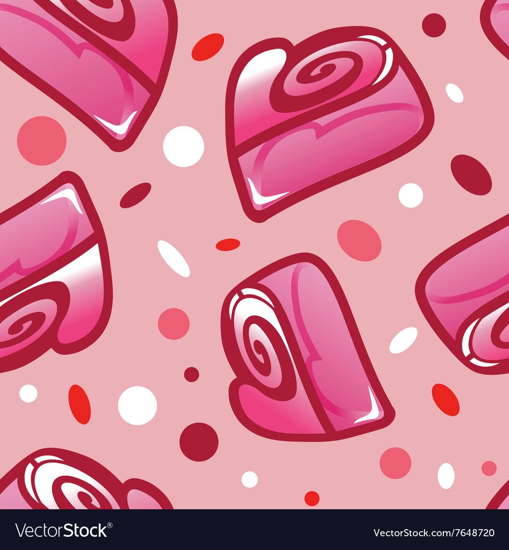 Seamless pattern for valentines day postcards