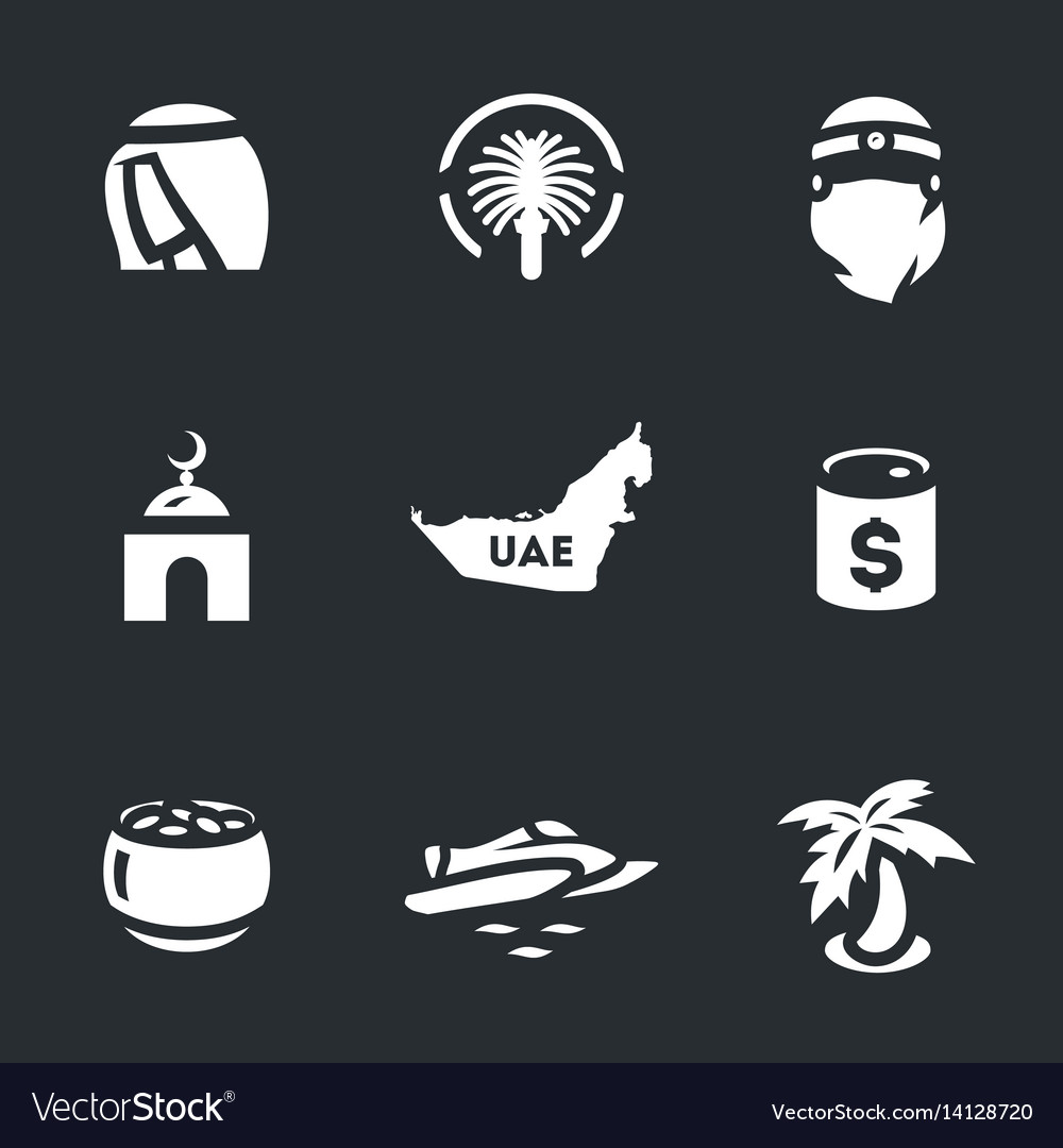 Set of uae icons